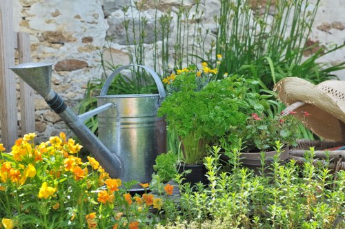 Waste handling and site cleanup during landscaping project